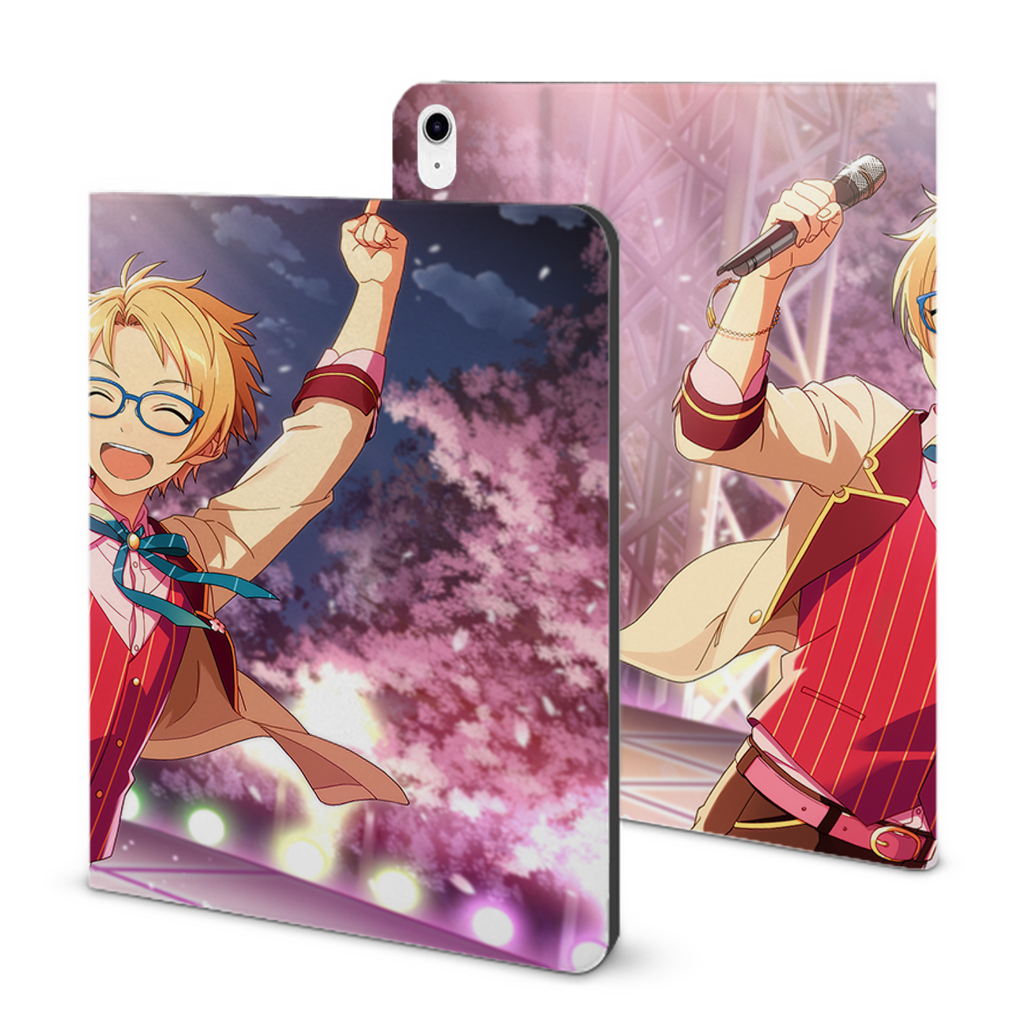（画像用） あんさんぶるスターズ! Ensemble Stars IPad ケース ブック型 PUレザー TPU 耐衝撃 軽量 薄型 ペン収納なし 全面保護 IPad 各モデル対応